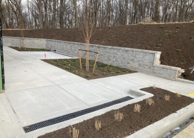 Commercial landscape planting in Maryland